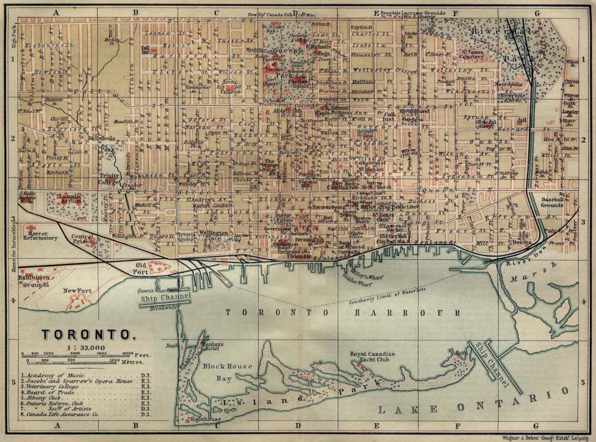 Toronto historical map