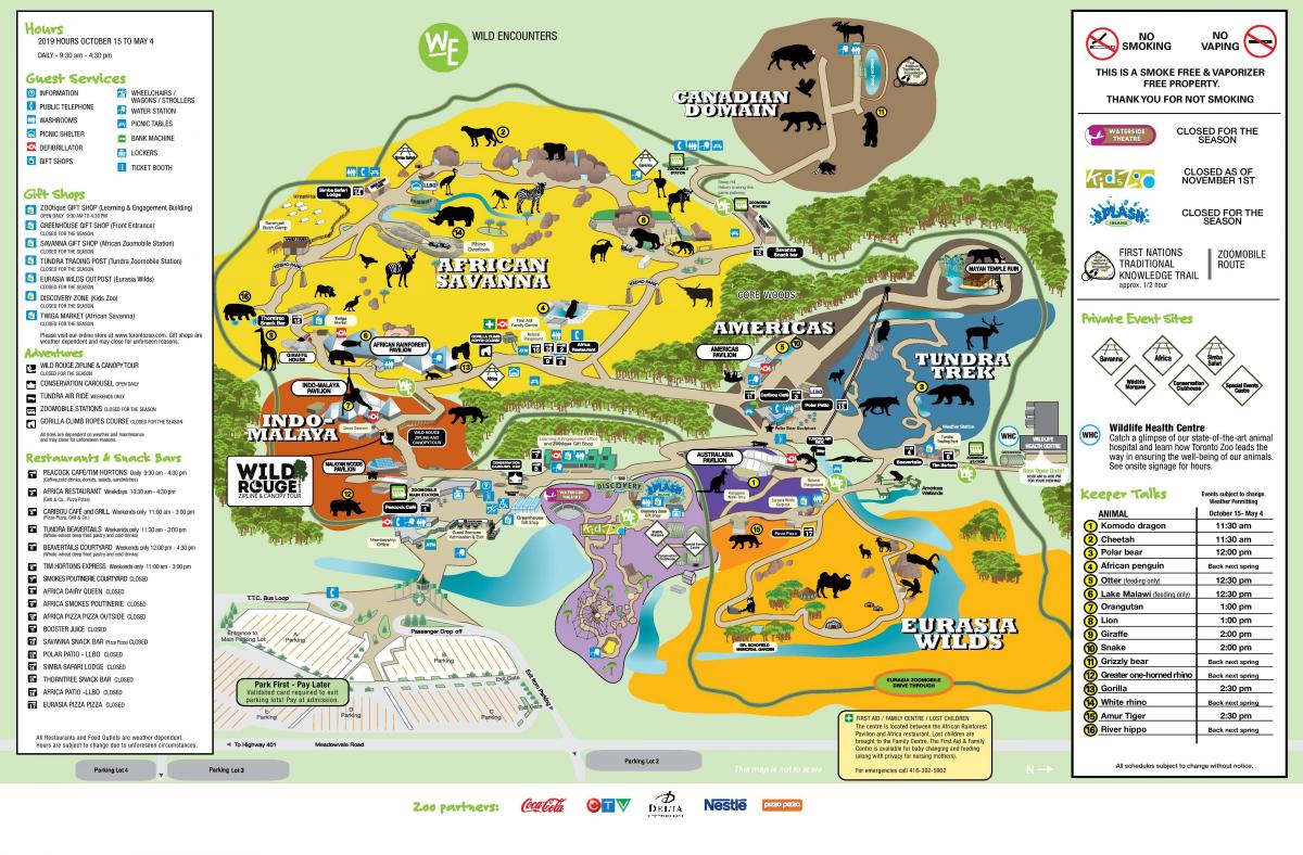 Toronto zoo park map
